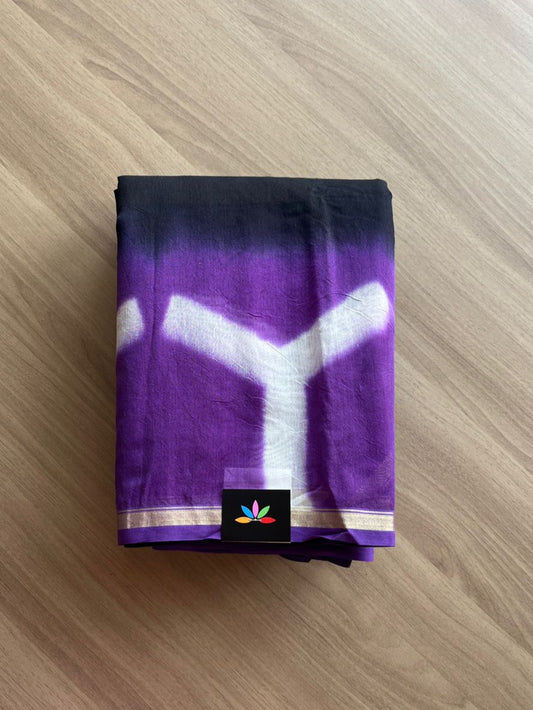 Handblock Printed Chanderi Cotton Silk Saree -15135