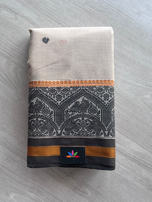 Handwoven Kanchi Cotton Saree -10752