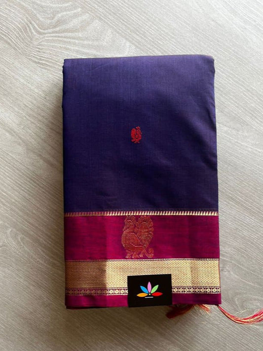 Handwoven Kanchi Cotton Saree -11422