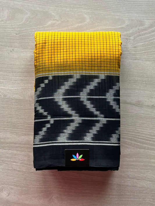 Handwoven Pochampally Ikkat Cotton Saree - 23306
