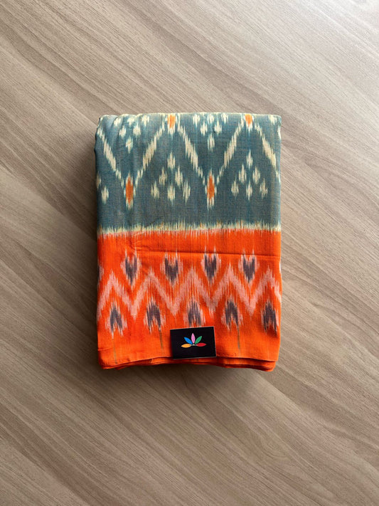 Handwoven Pochampally Ikkat Cotton Saree -21989
