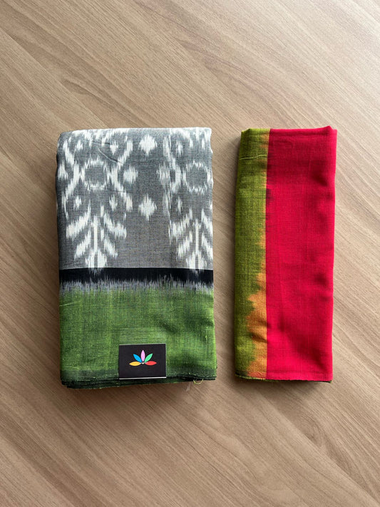Handwoven Pochampally Ikkat Cotton Saree -21991