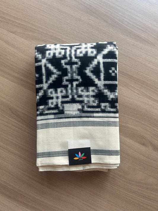 Handwoven Telia Rumal ikkat Cotton Saree -23302