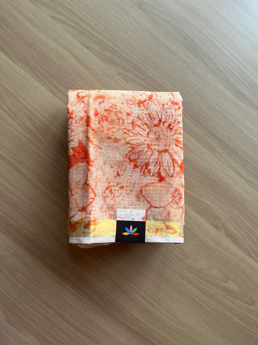Handblock Printed Kota Doria Saree -18289-18290