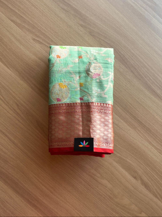 Zari Border Tissue Kota Saree -15815