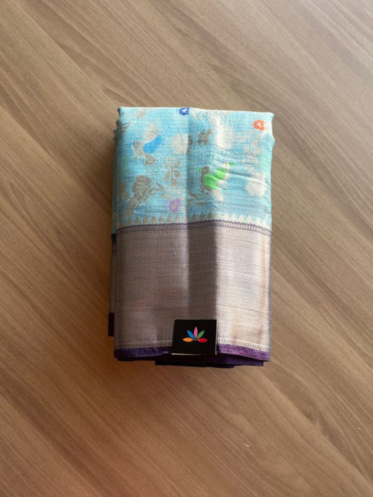 Zari Border Tissue Kota Saree -15817
