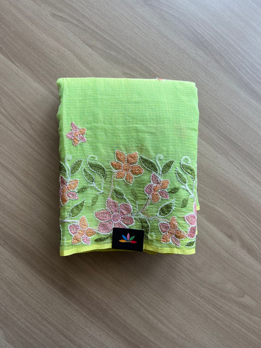 Machine Embroidered Kota Saree -20871