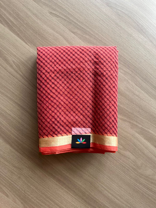 Printed blended Kota saree-22487