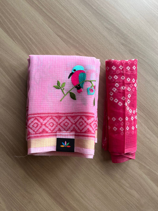 Simple Embroidery Kota Saree-22778