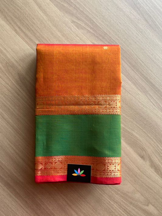 Rettapet Border Handloom Kanchi Silk Cotton Saree -13993