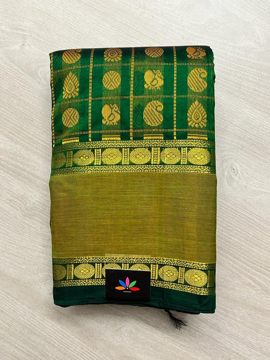 Traditional Kanchi Silk Cotton Saree -8960