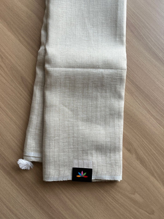 Simple Linen Saree -15471