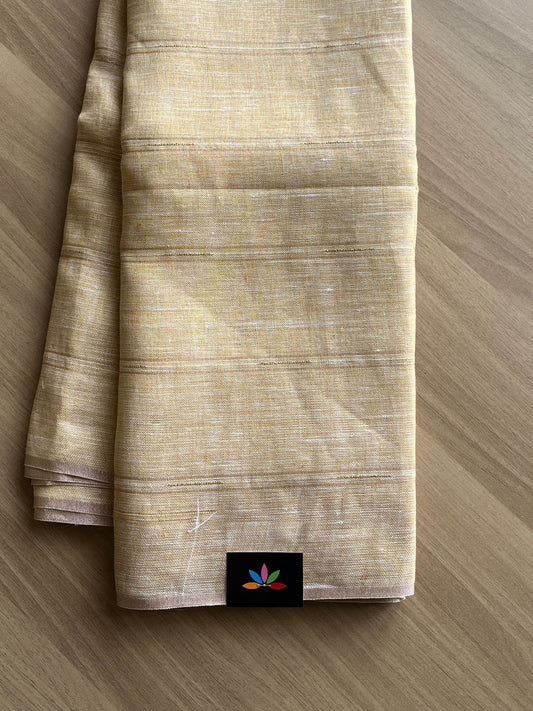 Simple Linen Saree -15475