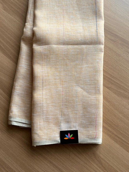 Simple Linen Saree -15484