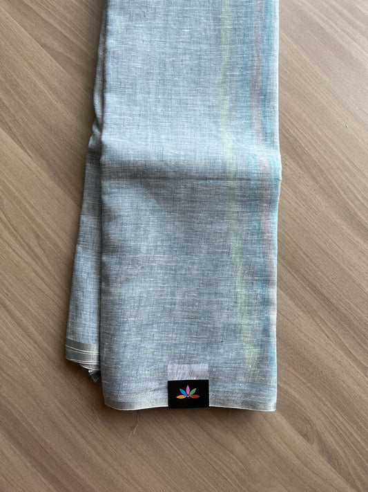 Simple Linen Saree -15512