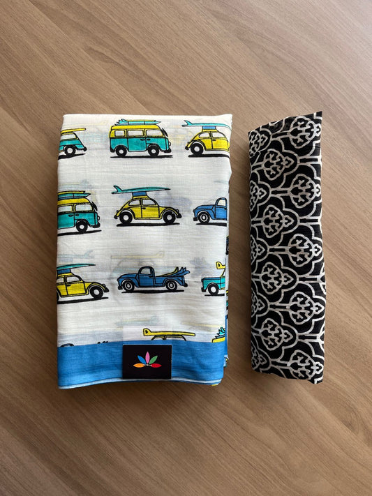 Quirky Printed Mul Cotton Saree-19253-19257