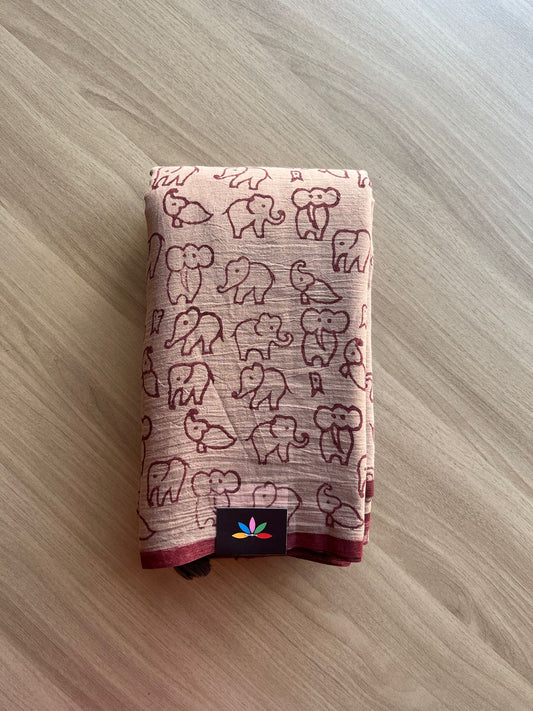 Printed Mul Cotton Saree-21929