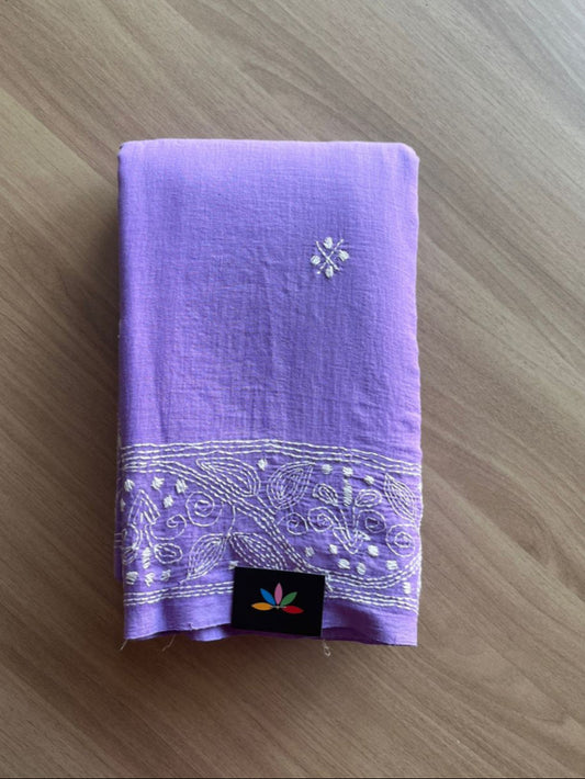 Kantha Hand Stitched Mul Cotton Saree -18842-18844