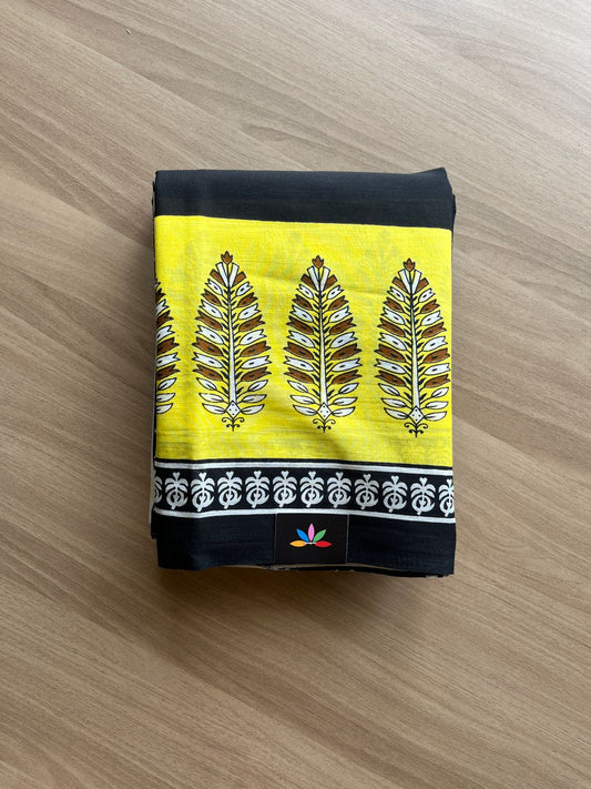 Handblock Printed Mul Cotton Saree-21289-21290