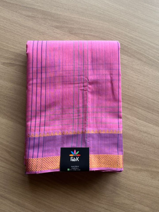 Zari Border Mangalagiri Cotton Saree-15983