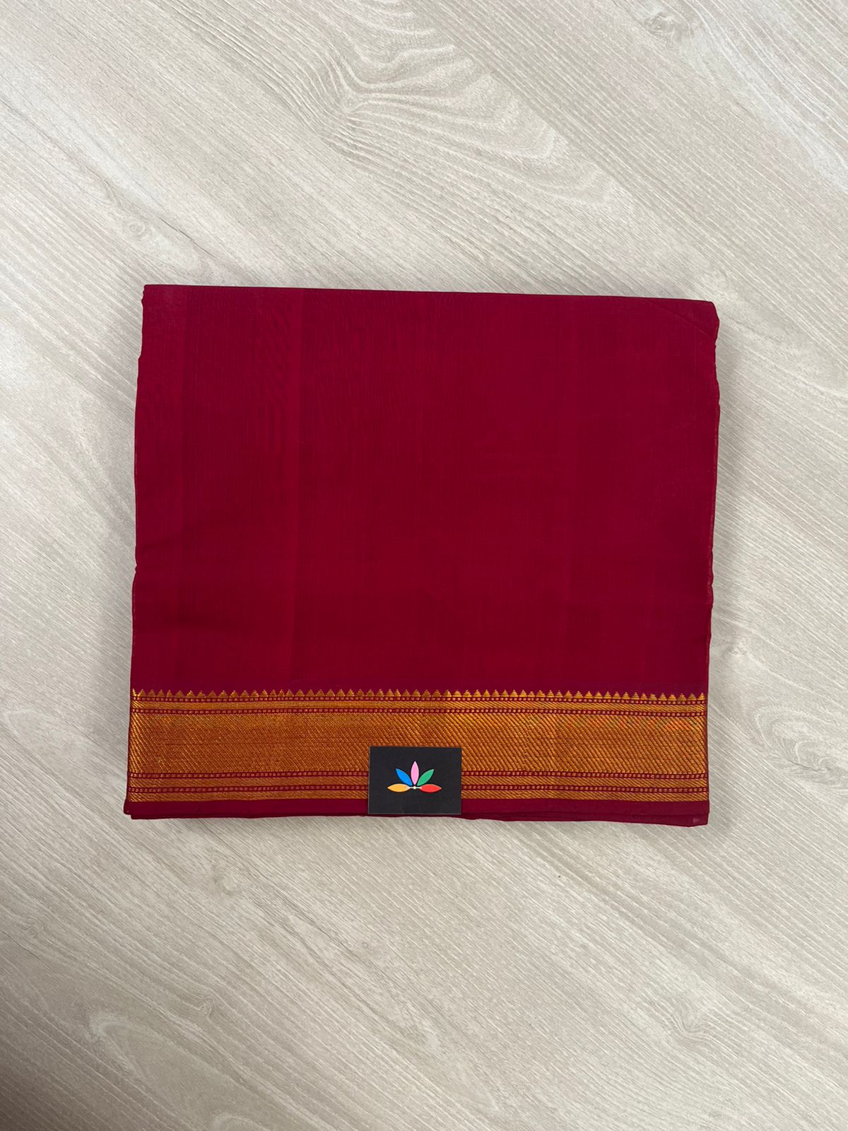 Handloom Mangalagiri Cotton Fabric with Nizam Zari Border 13 main image 0