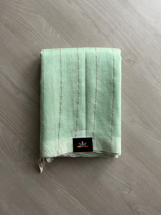 Mangalagiri Silk Cotton Saree with Digital Printed Pallu and Blouse-23472