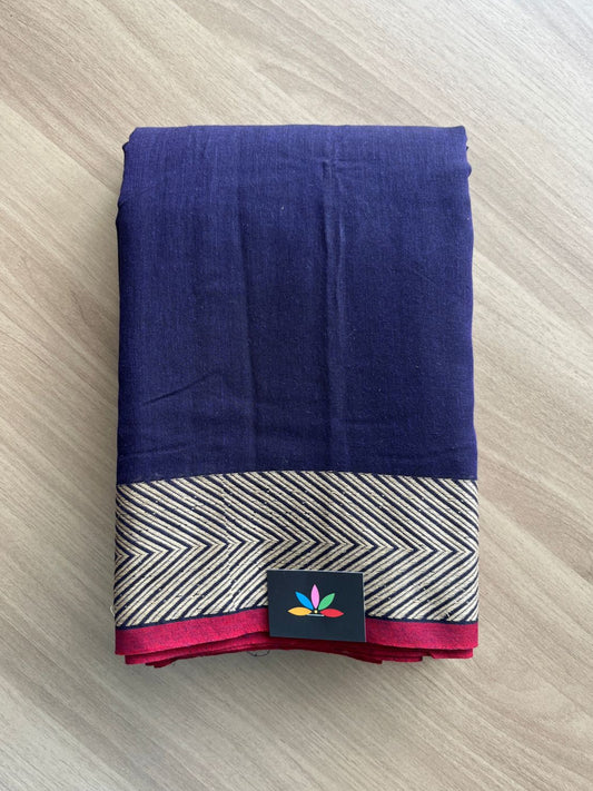 Arrow Border Narayanapet Mercerized Cotton Saree -19733-19735