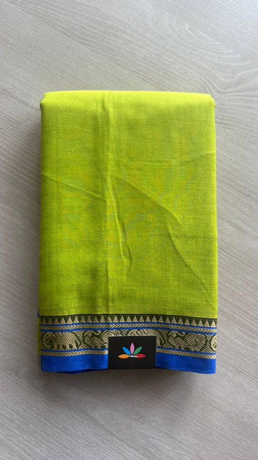 Elephant Border Narayanpet Mercerized Cotton Saree -24766-24767