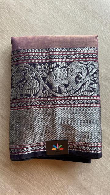 Long Elephant Border Narayanpet Mercerized Cotton Saree -24791