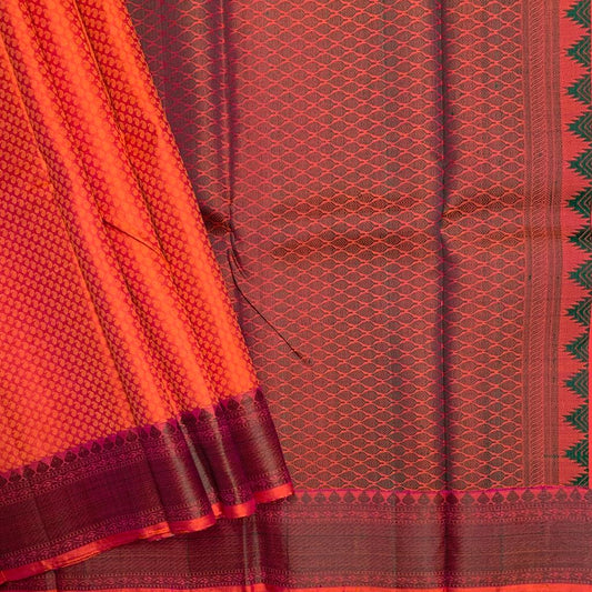 Handloom Pure Arani Silk Saree with Thread Woven Border -3524