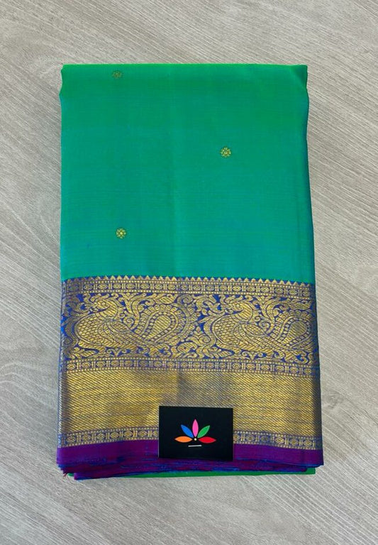 Handwoven Traditional Annam Border Pure Kancheevaram Silk Saree-101A
