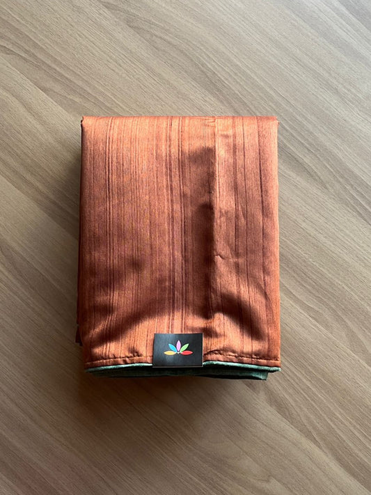 Hand embroidered Bullion Knot Semi Tussar Silk Saree-14697