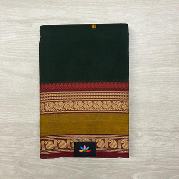 All over Butta Long Border Chettinad Cotton Saree-2781