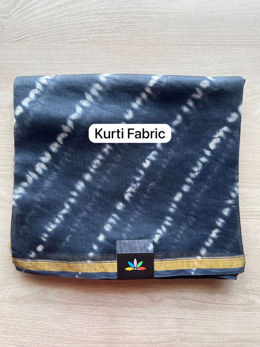 Hand Block Printed Chanderi Cotton Silk 3 Piece Set- 29103