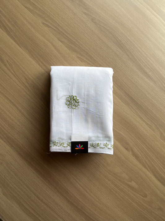 Simple Chikankari Cotton Saree-10437