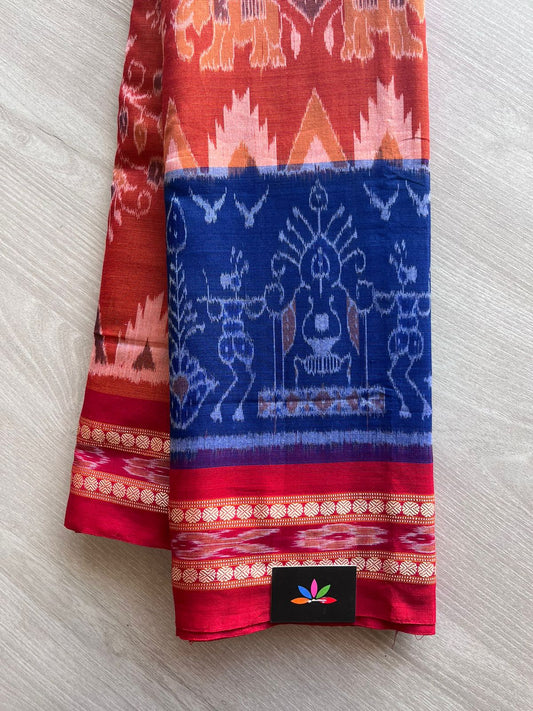 Special Weave Orissa Ikkat Handloom Cotton Saree-10728