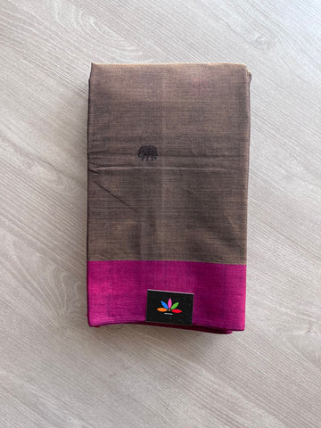 Handwoven Kanchi Cotton Saree -10732