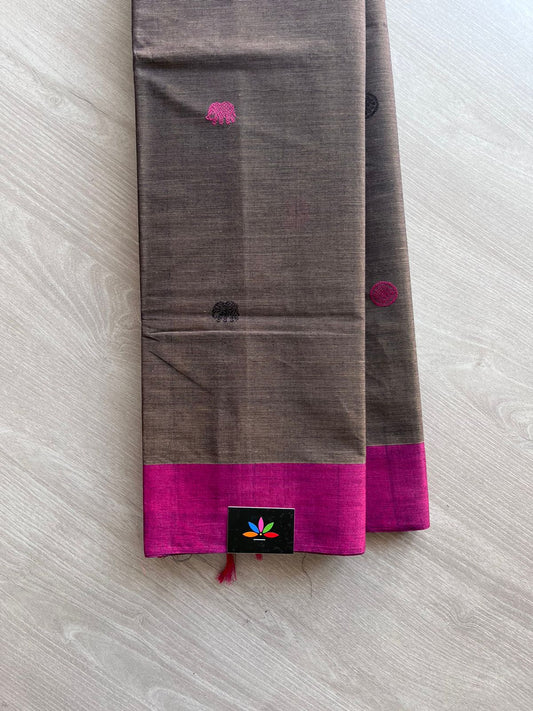 Handwoven Kanchi Cotton Saree -10732