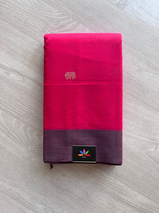 Handwoven Kanchi Cotton Saree -10734