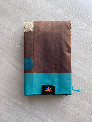 Handwoven Kanchi Cotton Saree - 10736