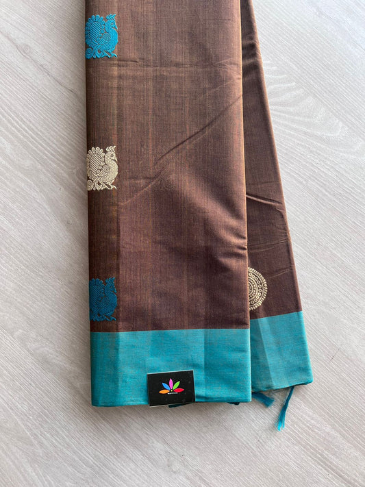 Handwoven Kanchi Cotton Saree - 10736