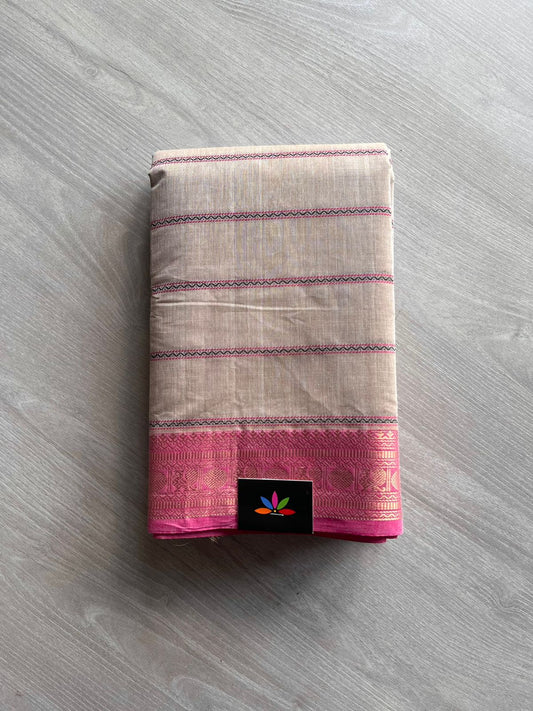 Handwoven Veldhari Kanchi Cotton Saree -10742