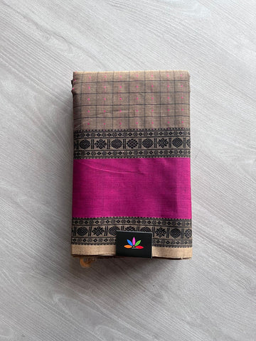 Handwoven Lakshadeepam Kanchi Cotton Saree -10743