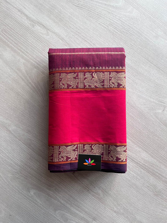 Handwoven Veldhari Kanchi Cotton Saree -10744