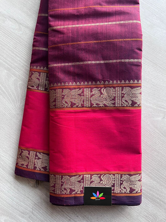 Handwoven Veldhari Kanchi Cotton Saree -10744