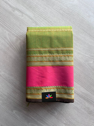 Handwoven Veldhari Kanchi Cotton Saree -10745