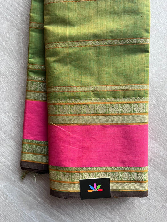 Handwoven Veldhari Kanchi Cotton Saree -10745