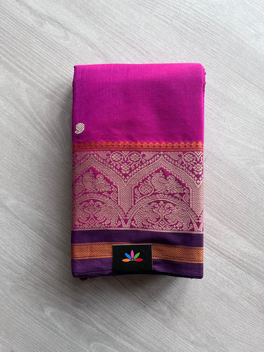 Handwoven Kanchi Cotton Saree -10749