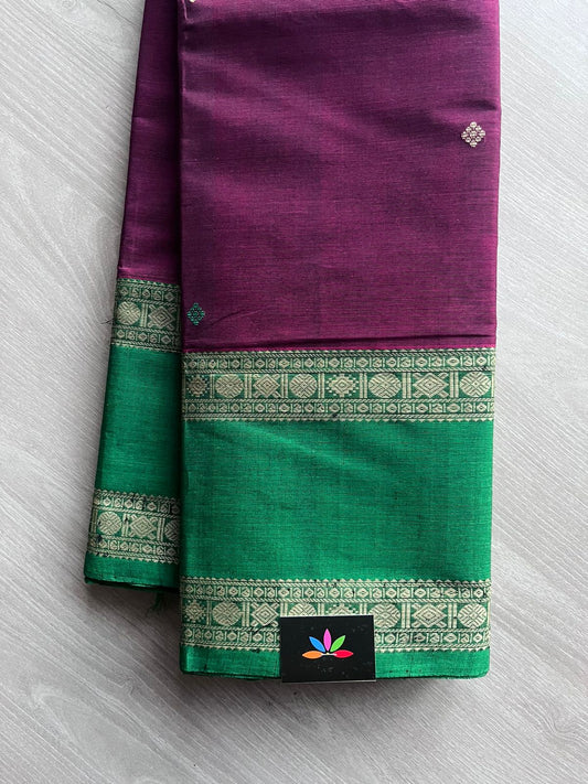 Handwoven Kanchi Cotton Saree -10750