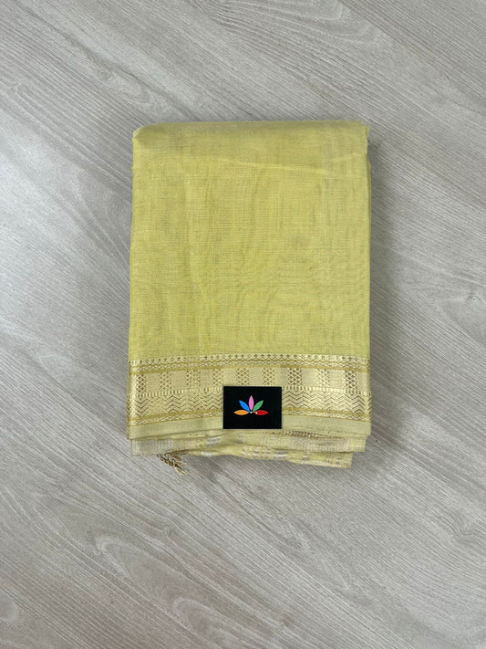 Handloom Tissue Blend Maheswari Silk Cotton Saree -11384